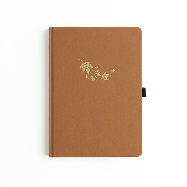 B6 Swirling Leaves: Dot Grid Notebook