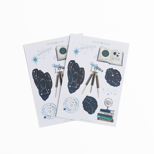 Meteor Shower Stickers