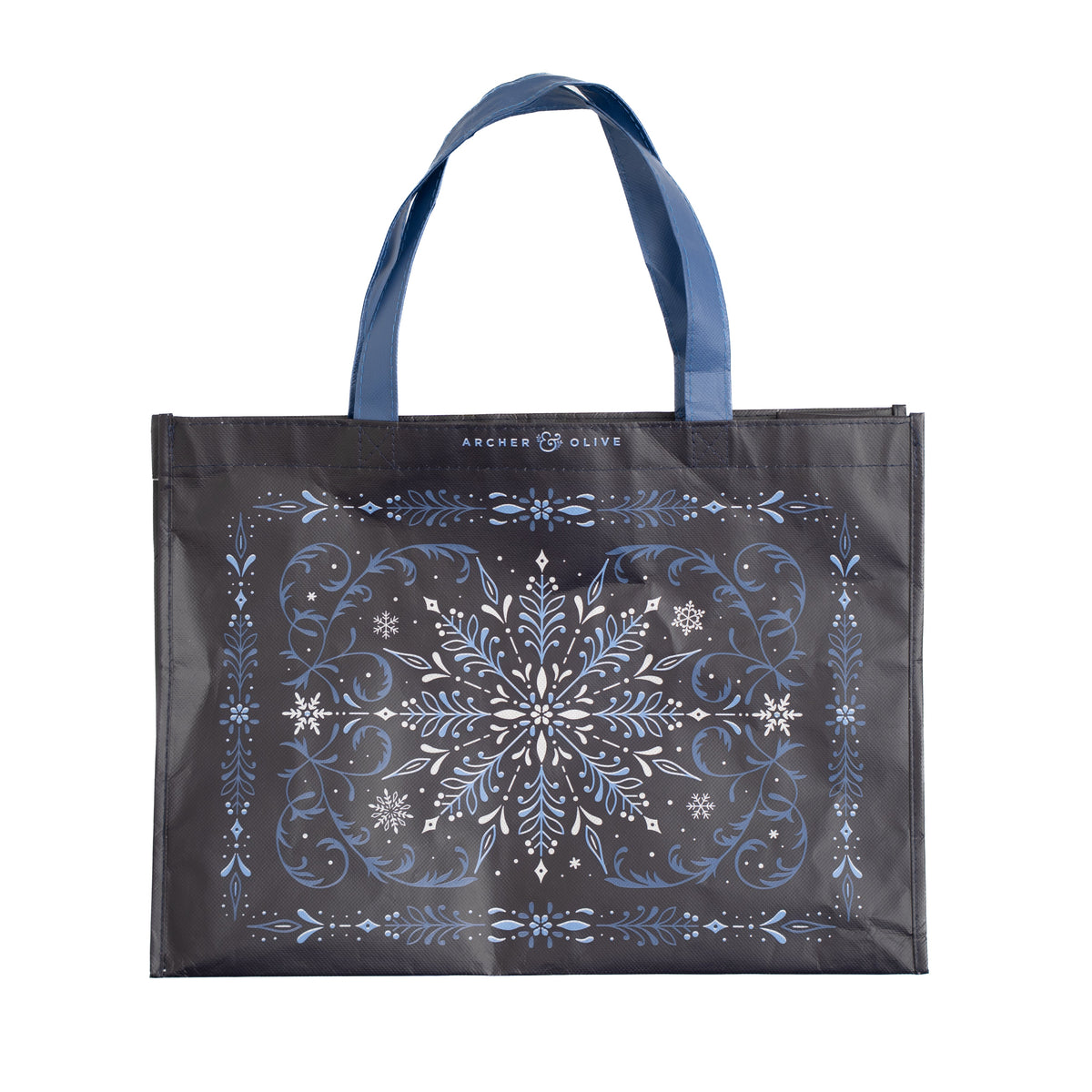 Reusable Snowflake Shopping Tote