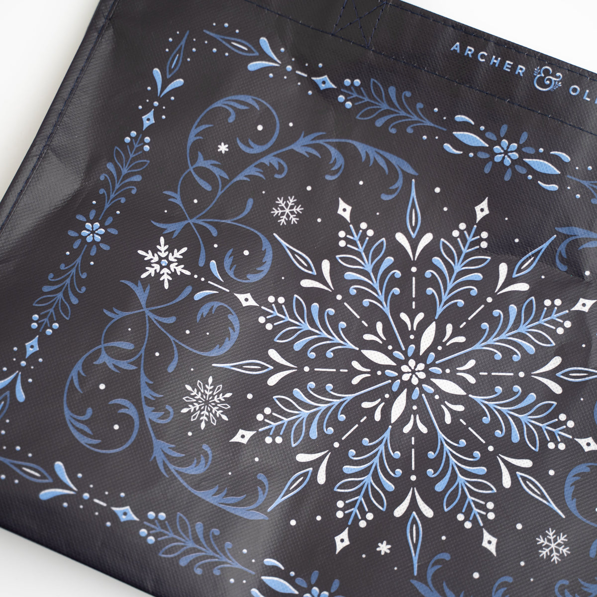 Reusable Snowflake Shopping Tote