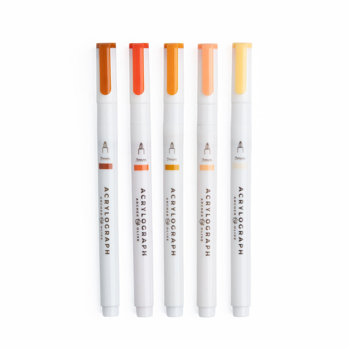 Burnt Orange Hues Sets of 5