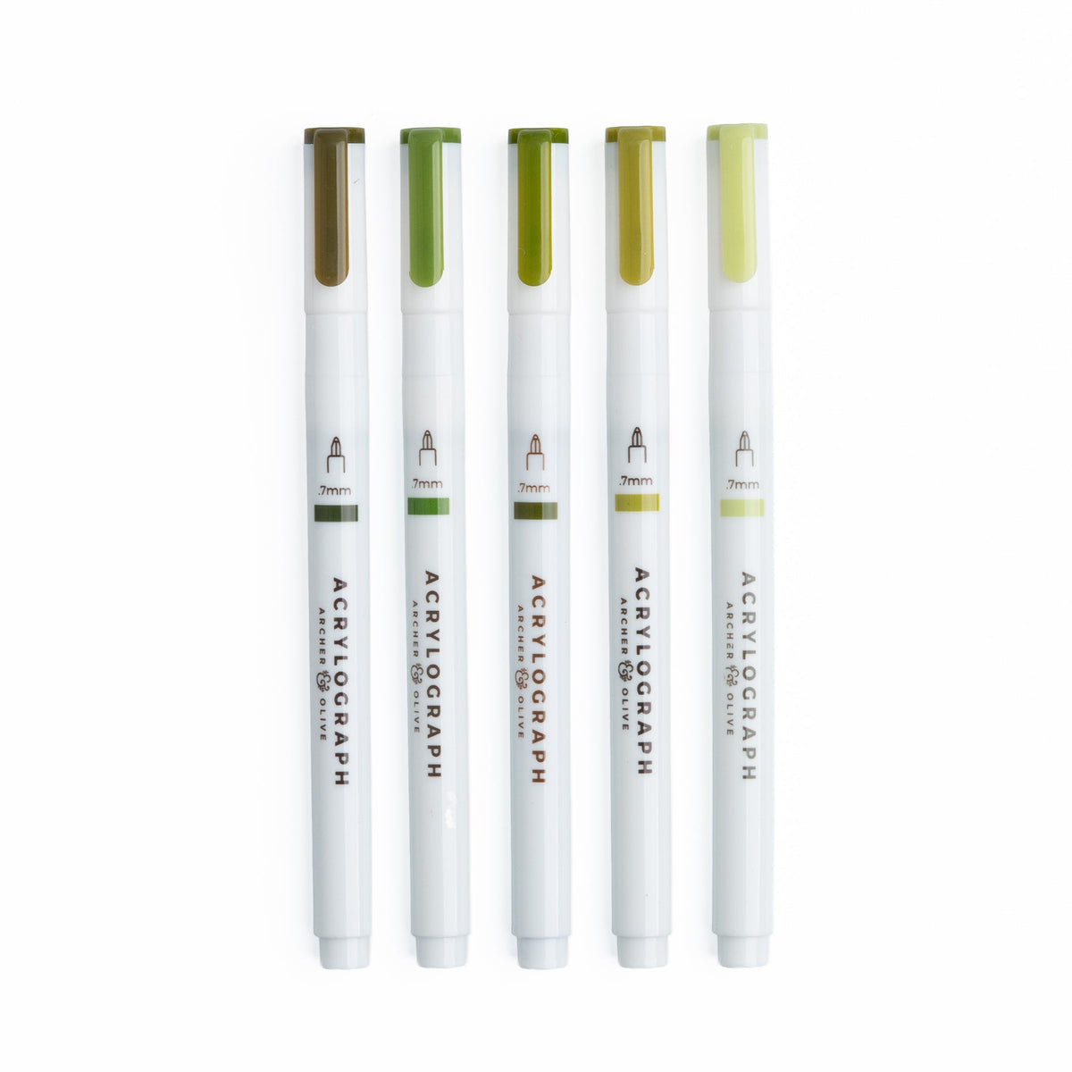Leaf Green Hues Sets of 5