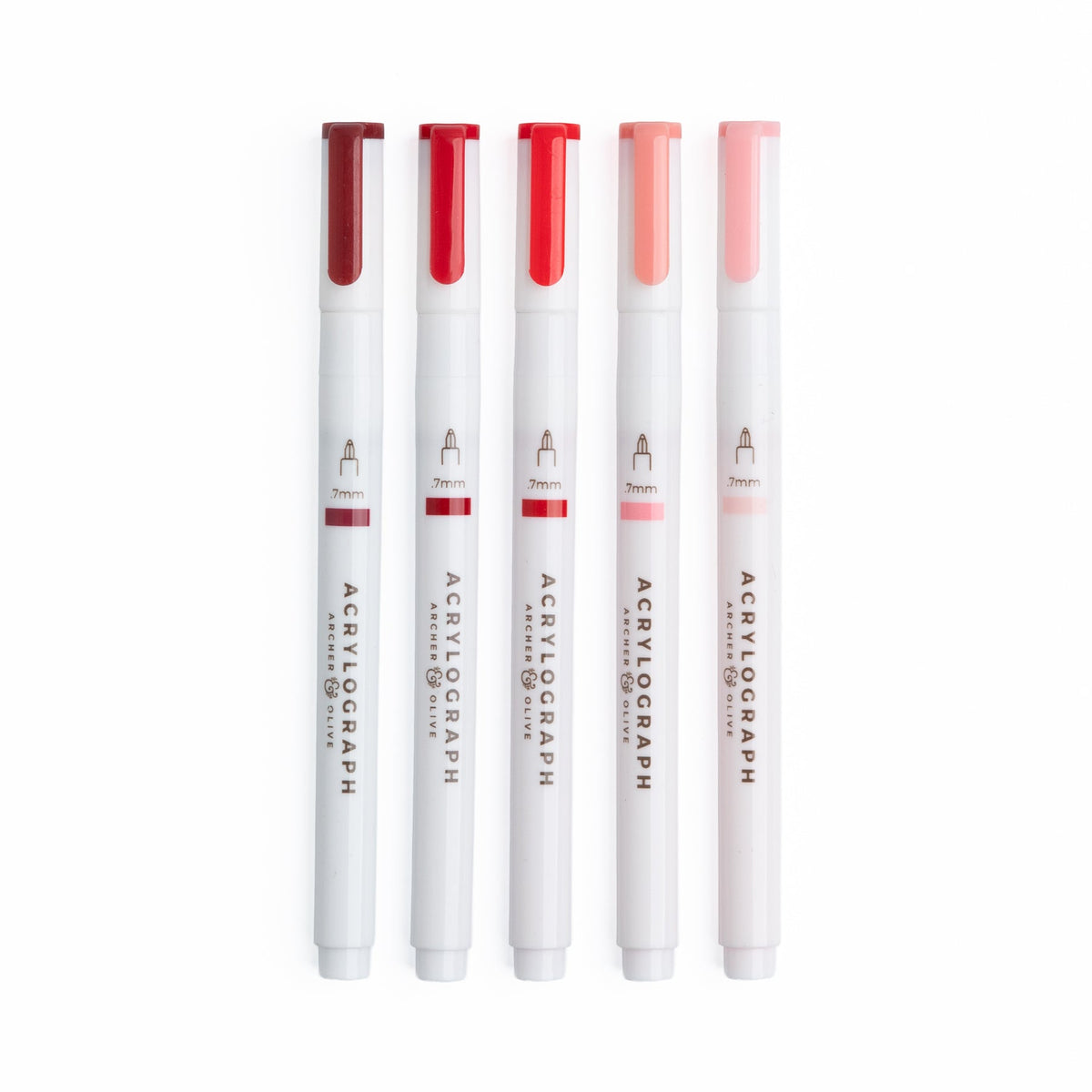 True Red Hues sets of 5