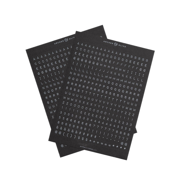 Ink & Type Alpha Sticker Set