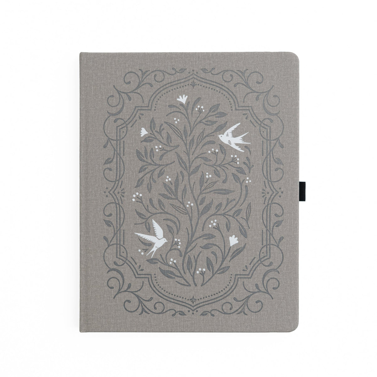 Songbird in Warm Gray Dot Grid Notebook