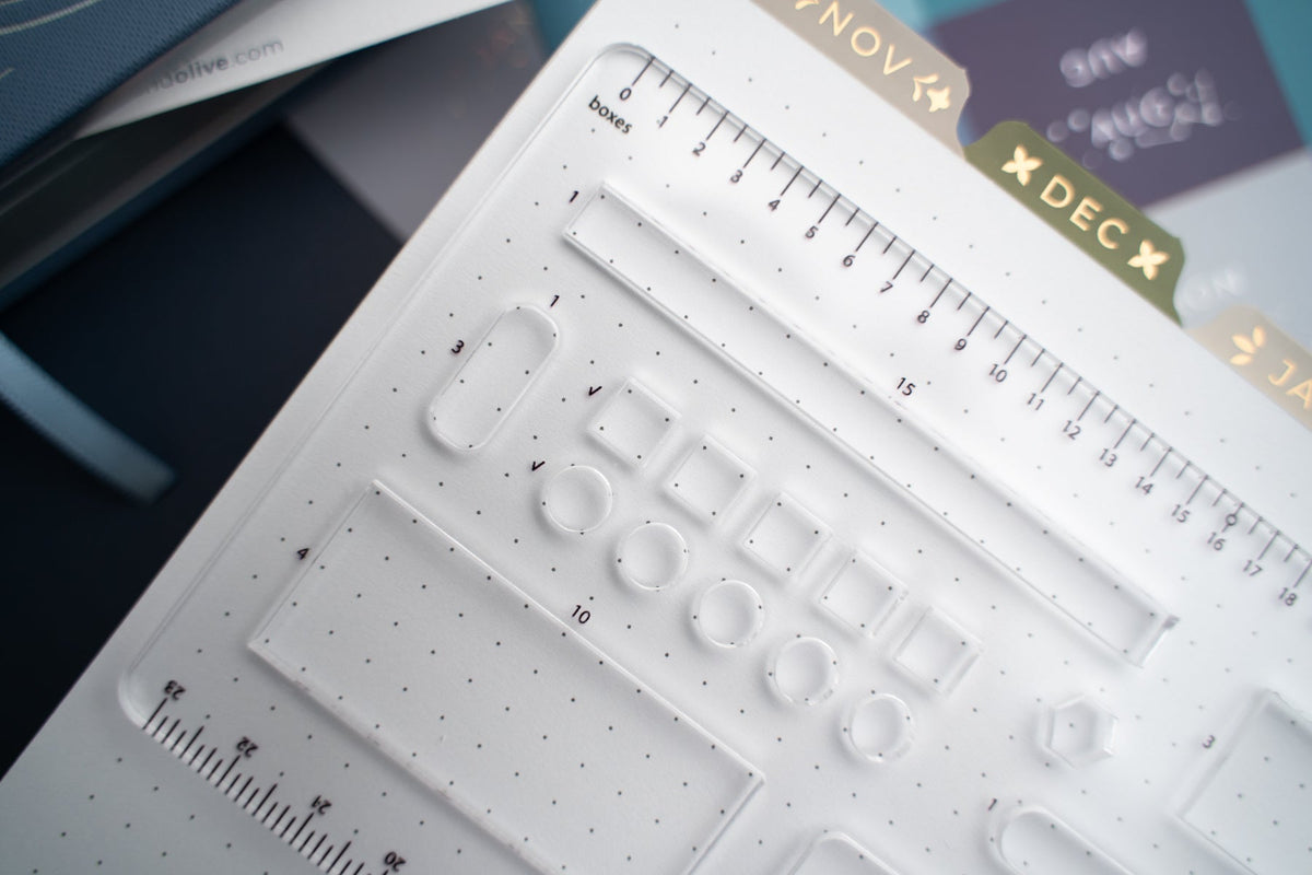 B5 Dot Grid Planner Stencil