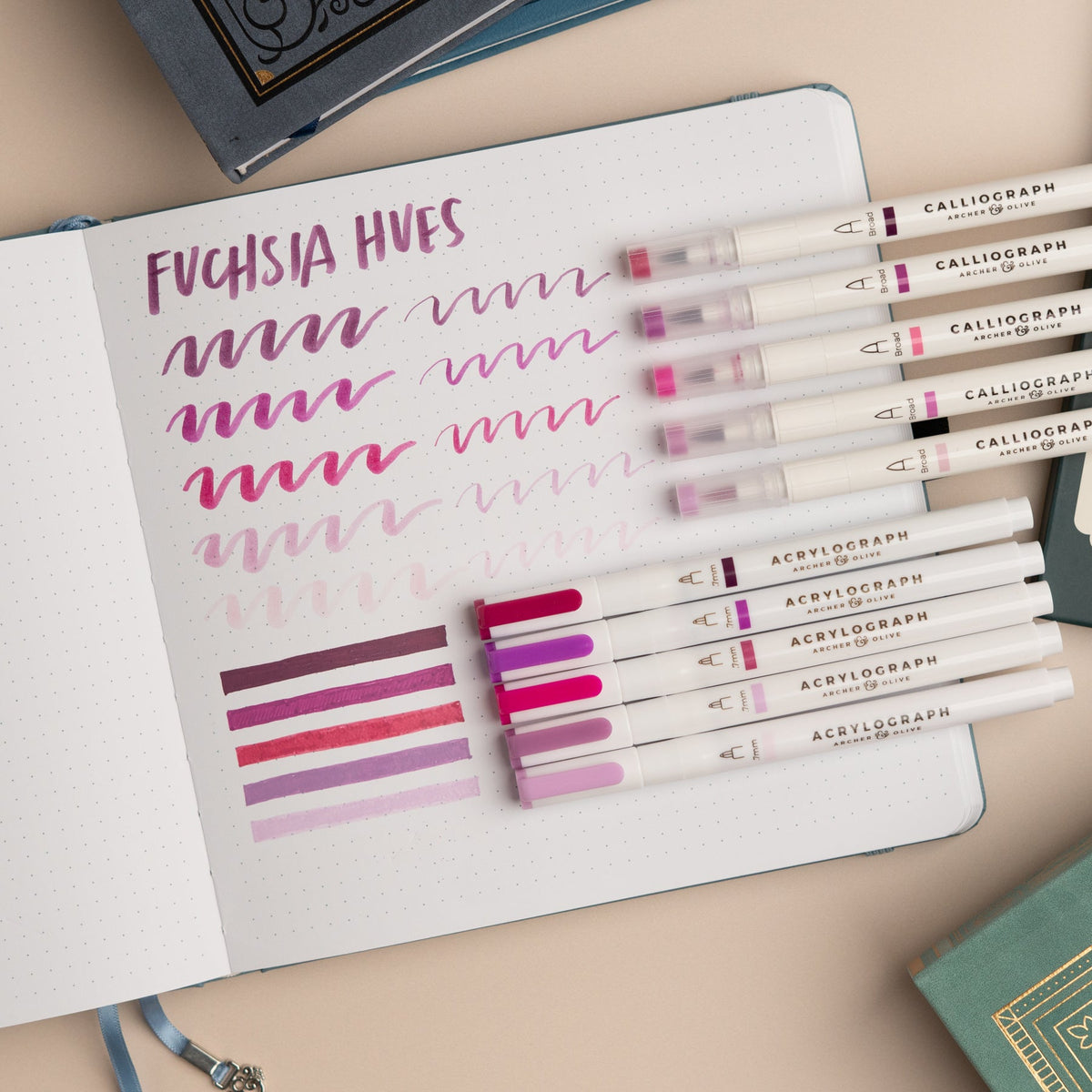 Fuchsia Hues Sets of 5
