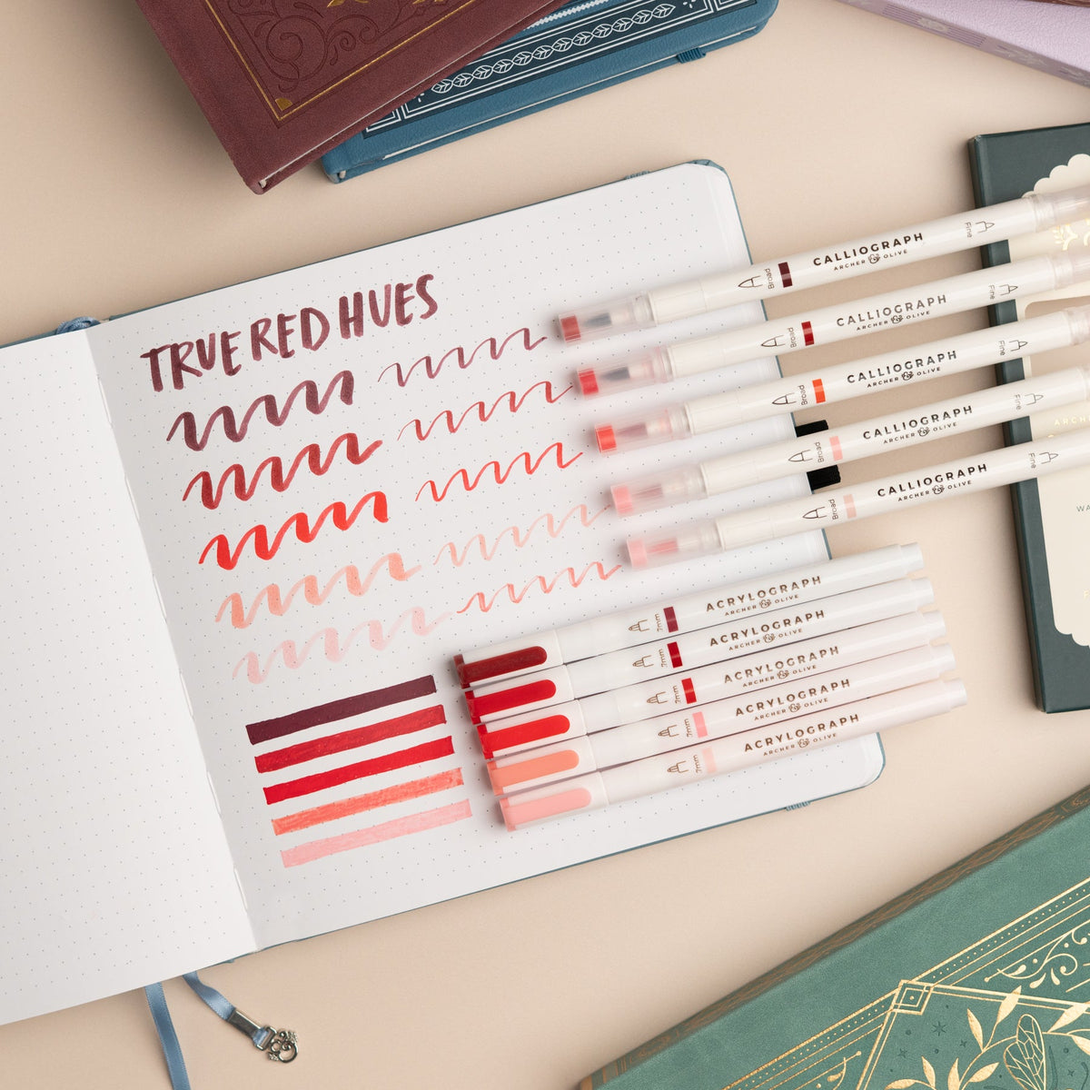 True Red Hues sets of 5