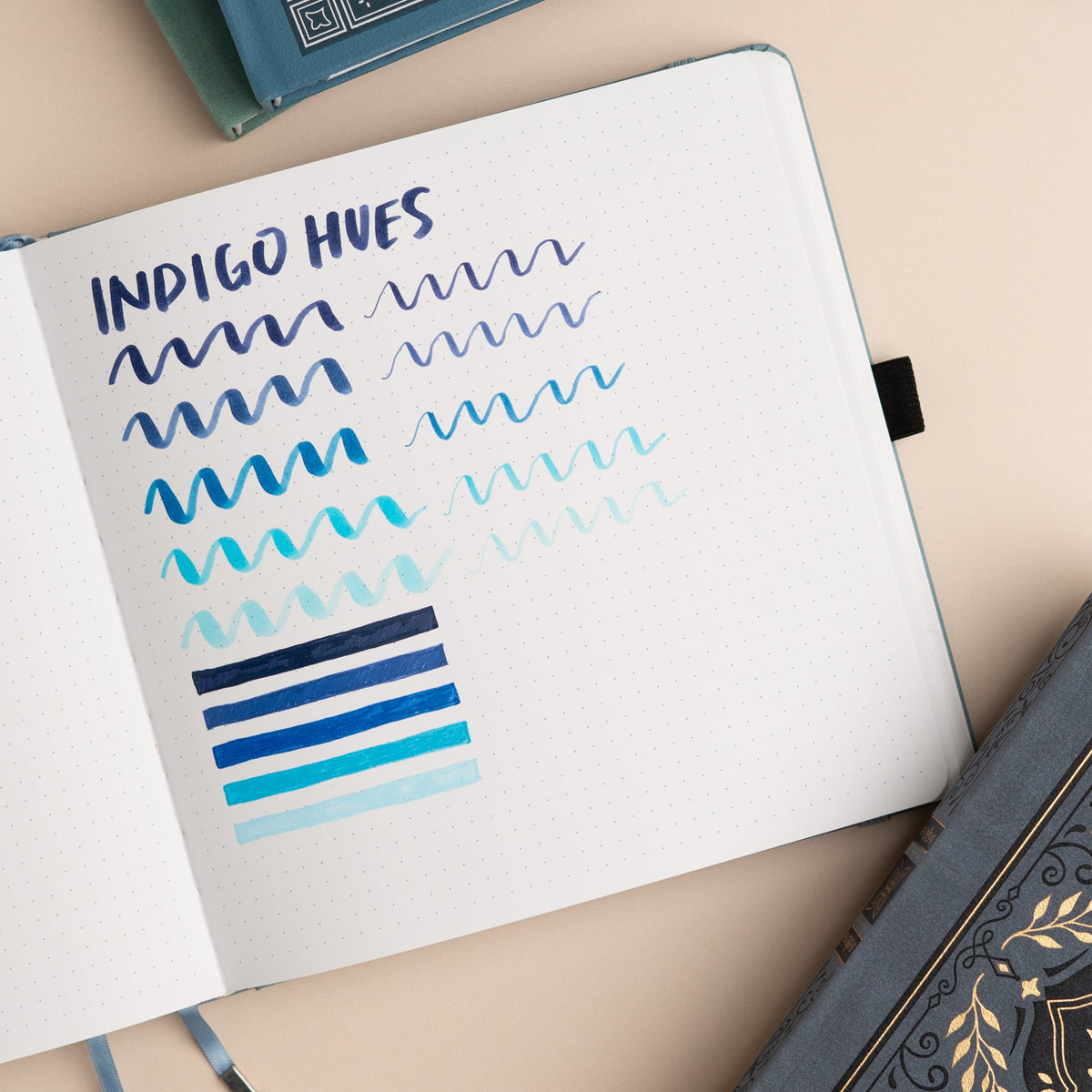 Indigo Hues Sets of 5