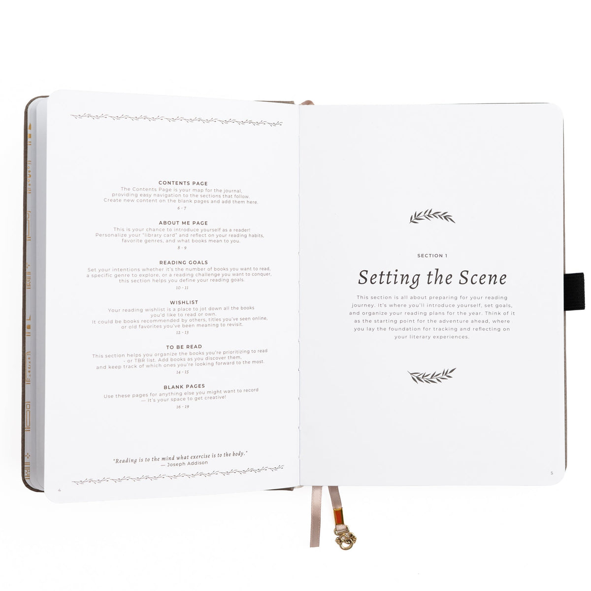 Vintage Library in Lilac: Reading Journal
