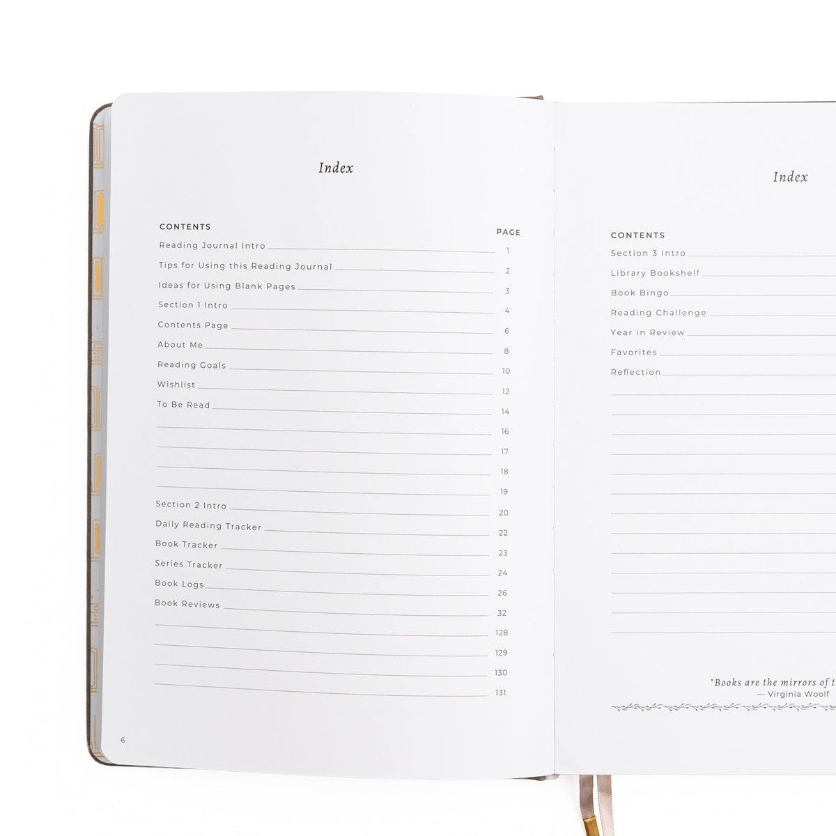 Vintage Library in Lilac: Reading Journal
