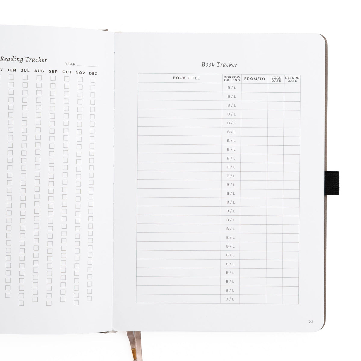 Vintage Library in Lilac: Reading Journal