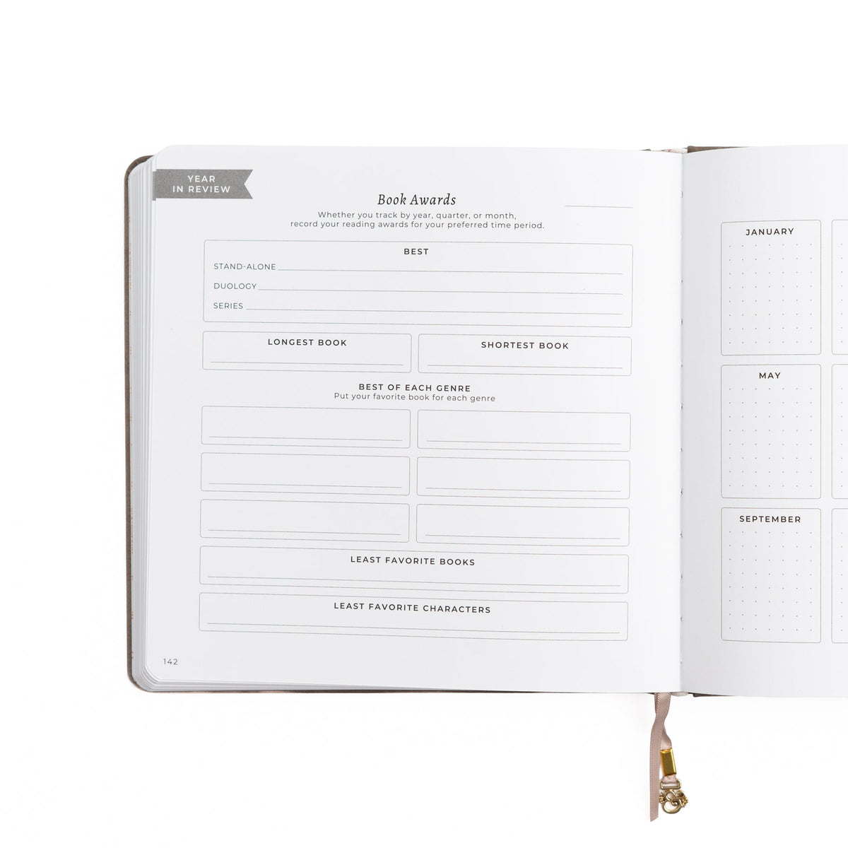 Vintage Library in Lilac: Reading Journal