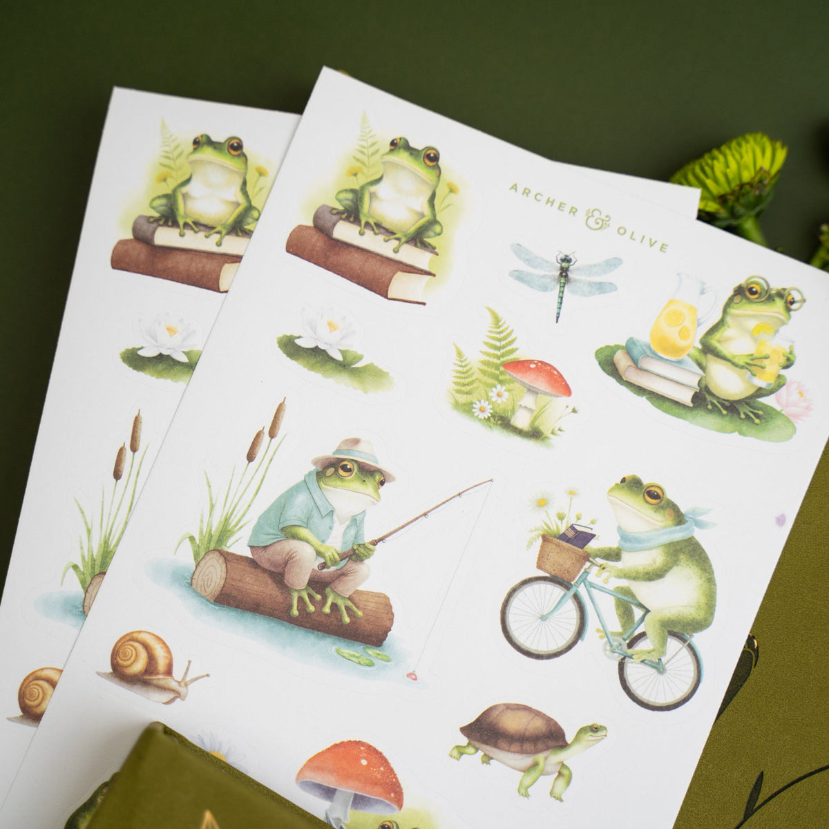 Literary Frog | Stickers
