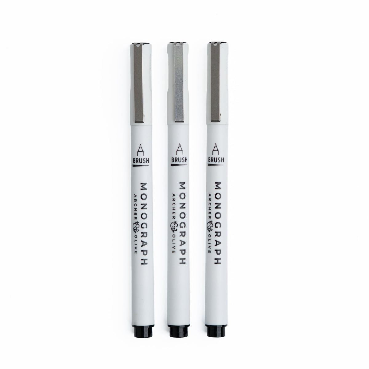 Monograph Brush Pens | Set of 3