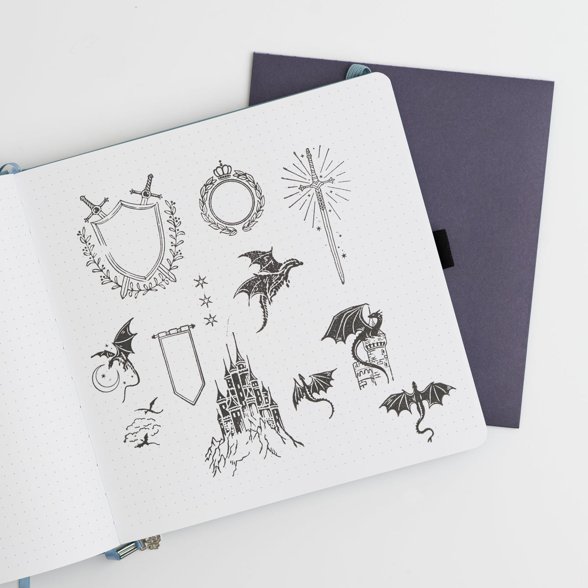 Dragon Spire Acrylic Stamp Set