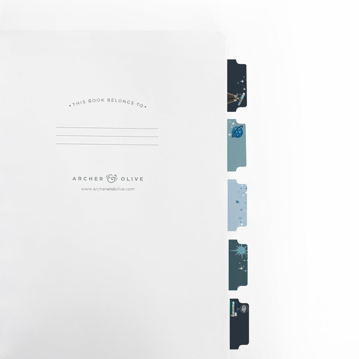 Meteor Shower Printable Planner Tabs