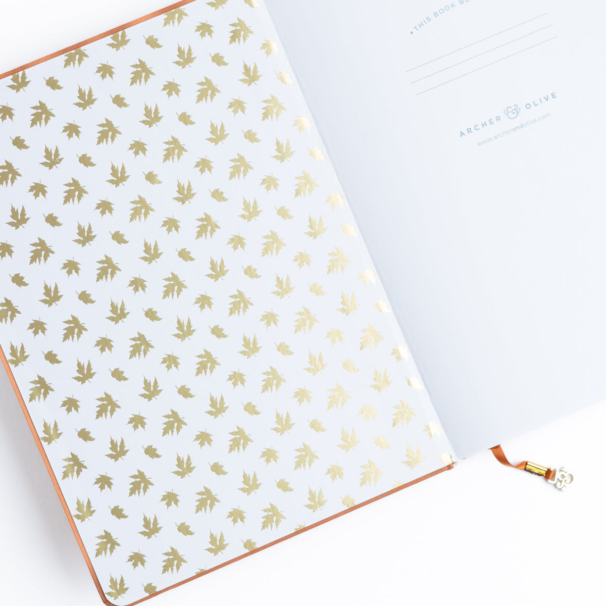 B6 Swirling Leaves: Dot Grid Notebook