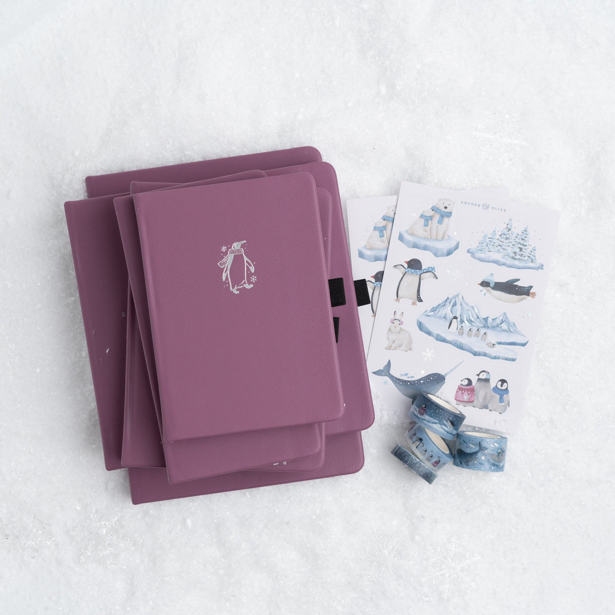 B6 Polar Penguin: Dot Grid Notebook